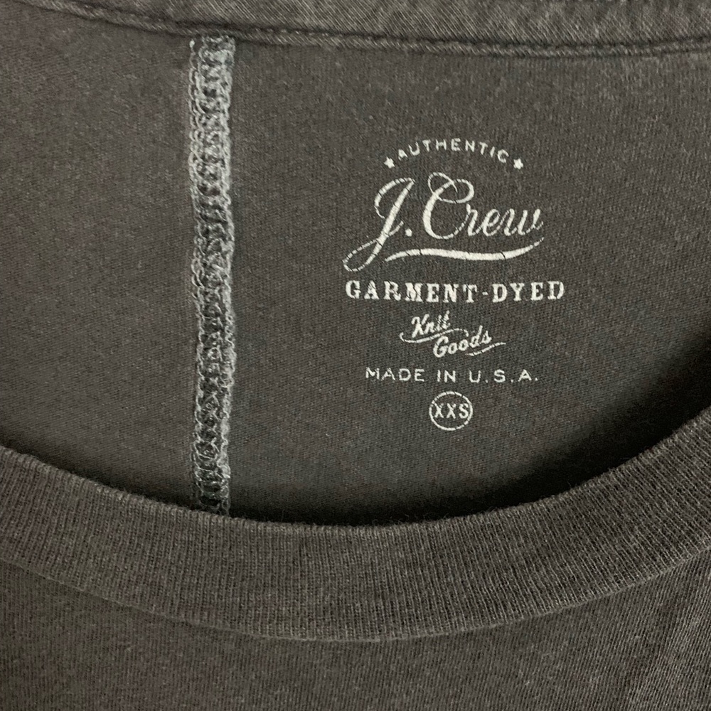J. Crew tee shirt dress charcoal xxs - Picture 2 of 3